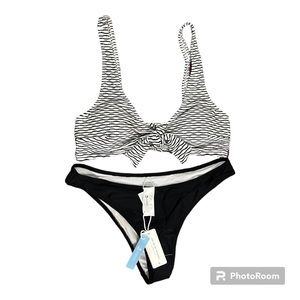 #101, CUPSHE Women's Bikini Swimsuit Front Lace Up Two Piece Bathing Suit